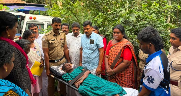 പത്തനംതിട്ട പന്തളത്ത് ആശ്രയം ആരും ഇല്ലാതിരുന്ന പൊടിയമ്മയ്ക്ക് തുണയായി പന്തളം പോലീസ്