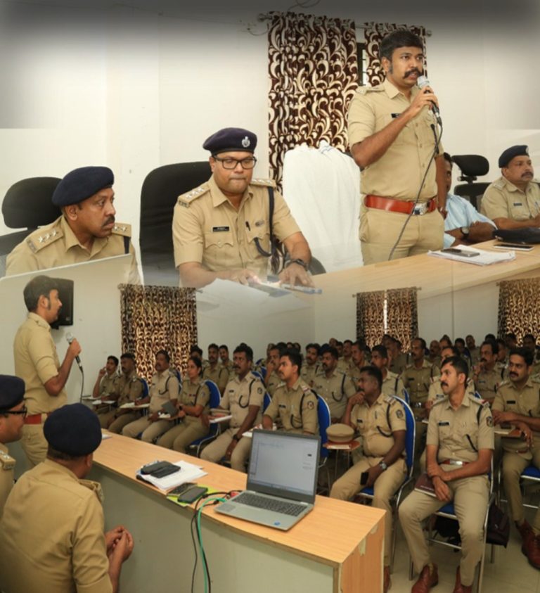ജില്ലയിലെ സബ് ഇൻസ്പെക്ടർമാർക്ക് ജില്ലാ പോലീസ് മേധാവിയുടെ നേതൃത്വത്തിൽ  പരിശീലന പരിപാടി സംഘടിപ്പിച്ചു